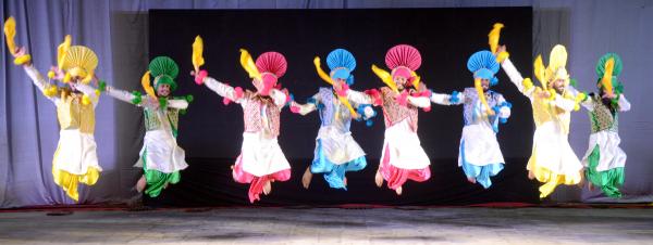 Punjabi Group Folk Dance (Male) competition on 05-12-2025 in the 14th Youth Festival